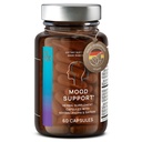 CLAV Mood Support Supplemento - con Ashwagandha + Saffron Extract + 5-HTP Griffonia + Siberian Ginseng + Rhodiola rosea - 60 capsule