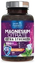 Citrato di magnesio capsule 1000mg - Polvere di Magnesio di Assorbimento Max per il muscolo, Nerve, Bone e il supporto di salute del cuore, Complesso di citrato ad alto assorbimento, senza glutine, non OGM - 120 capsule