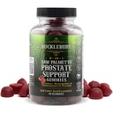 BUCKLEBURY 9-in-1 Natural Saw Palmetto Gummies con Raspberry & Pomegranate Flavor - Plant-Based Prostate Support Supplementi per Mens Bladder Health, Hair Growth & Urinary Support - 60 Gummies