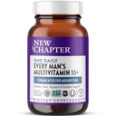 Nuovo Capitolo Men's Multivitamin 50 Plus per cervello, cuore, digestivo, prostata e supporto immunitario con 20+ Nutrienti + Astaxantina - Every Man's One Daily 55+, Gentle on The Stomach - 96 ct