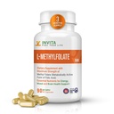 INVITA L-metilfolato - Resistenza professionale Folato di metile attivo - Supplemento 5-MTHF per energia, Mood & Supporto immunitario - Non OGM, Gluten Free, No Fillers (5 Mg)