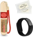 PARA'KITO Mosquito Repellent Bundle, 1 Bracciale Mosquito Repellent, 1 Gel Roll-on, Bracciali Bug Repellent, Dispositivi Mosquito Repellent, Nero
