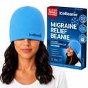 IceBeanie Migraine Relief Cap, Come visto su Shark Tank, Morbido e Stretchy Gel Tension Headache Relief Cap, Extended Cool Hangover Ice Hat, Odorless Head Wrap Ice Pack Wrap, Headache Mask Migraine