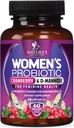 Probiotici per le donne 60 miliardi di CFU - 16 Strains, Prebiotics & Cranberry, PH Balance, Salute Digestiva, Vaginal & Immune Support, Donna Probiotico per Gut Health, Shelf Stable - 60 capsule