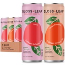 Gloss Leaf Collagen Tea a freddo (Zero-Sugar, assortito): Insalata di tè nero con collagene Peptidi Proteine & Vitamina C, Bellezza & Anti-invecchiamento, 12 Fl Oz, 6 Pack