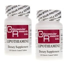 Ricerca cardiovascolare Lipothiamine B Supplemento 240 compresse - Vitamina B1 Ora con acido lipoico alfa - 2 X 120 Conte