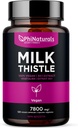Estratto di cardo di latte PhiNaturals Supplemento al fegato Detox 260mg Silymarin 30:1 Equivalente a 7800mg Latte Thistle Seeds Liver Detox Silimarina