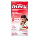 Medicina liquida della sospensione orale del tilenolo dei neonati con acetaminofene, riduttore della febbre del bambino & dolore per dolori minori e dolori, gola del dolore, mal di testa & dolore, ciliegia libera della die, 1 fl. oz