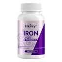 Heivy Ferrous Sulfate 325mg (Iron 65mg), supplemento di ferro ad alta potenza per le donne e gli uomini, pillole di ferro con vitamina C, ferroso sulfato, non OGM - 240 compresse Made in USA