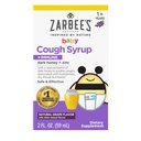 Zarbee's Baby Honey Cough Syrup + Immune per i bambini 12-24 mesi, Siro di tosse sicuro ed efficace con il miele scuro rilassante & zinco per il supporto immunitario*, Droga & Alcohol-Free, Uva, 2 fl. Oz