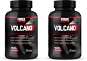 Fattore di forza Volcano Pre Workout Nitric Oxide Booster supplemento per gli uomini con creatina e L-citrullina per aumentare e l'energia, aiutare a costruire il muscolo, migliore pompa e allenamento, 120 capsule (pacchetto di 2)