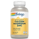 SOLARAY Calcium Magnesium Zinc Supplemento - con Calcium 1000mg, Magnesio 500mg - Bone Salute, Funzione Muscolare, Salute Del Cuore e Supporto Immune - Vegan, Garanzia di 60 giorni, 62 Serve, 250 VegCaps