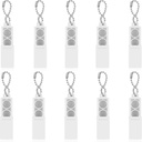 Custodia per apparecchi acustici Flutesan 10 Pezzi 312 Batterie per apparecchi acustici Caddy Hearing Aid Amplificatore per apparecchi acustici Scatola di immagazzinaggio della batteria di plastica Portabatteria per il trasporto portatile con portachiavi