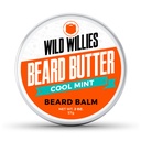 Wild Willies Premium Beard Balm per gli uomini, Condizionatore di burro con ingredienti biologici, Promuovere la crescita, Rimuove Itch & Dandruff - Ripristini umidità - Fresco zecca, 2 Oz