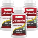 I migliori naturali L-Glutamina 1000 mg 180 compresse (180 conteggio (pacchetto di 3))