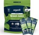 Organifi: GO Packs - Succo verde - Polvere di supplemento di Superfood organico - 30 pacchetti di viaggio - Verdi vegani organici - idrata e rivitalizza