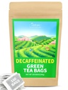 TeeLux Decaf sacchetti di tè verde, tè verde decaffeinato puro, antiossidante eccellente, 100 Conte Borse di tè per tè caldo e freddo