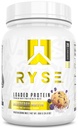 RYSE ha caricato la polvere proteica - Muffin di mirtillo - 25g isolato di proteine di siero e concentrato con fibra prebiotica & MCT - Carbo basso, basso zucchero, Digestivo-Friendly - 20 Serve / vasca da 1,5 lb