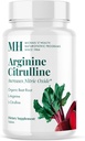 MICHAEL'S Health Naturopathic Programmi Arginina Citrullina - 90 compresse - Aumenta l'ossido nitrico - con radice di barbabietola organica - 30 Serve
