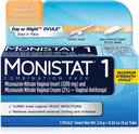MONISTAT 1-Dose Trattamento di infezione da lievito, 1 Ovule Insert & Crema Itch esterna