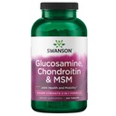 Swanson Glucosamine Chondroitin MSM (metilsulfonilmethane) 3-in-1 Formula Joint Mobility Flessibilità Comfort Cartilage Connective Tissue Health Support Dietary Supplement 240 Tablets (Tabs)