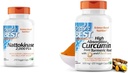 miglior pelletteria del medico, non OGM, Vegan, senza glutine, 270 tappi di verdure & DRB-00107 Curcumina ad alto assorbimento dalla radice currica con C3 Complex & BioPerine 500mg