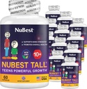 NuBest Tall 10+ Premium Bone Strength Formula, immunità migliorata e salute complessiva per l'età 10+ con calcio, vitamina D3, vitamina K2, e Multivitaminici | Pack 12