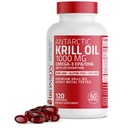 Bronson Antartico Krill olio 1000 mg con Omega-3s EPA, DHA, Astaxantina e Phospholipids 120 Softgels