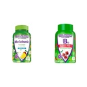Vitafusion Melatonin 140 Conta e Vitamina B12 Gummy Vitamine, 90 Conte Cherry Flavor per il metabolismo energetico e il supporto del sistema nervoso
