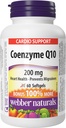 Webber Naturals Coenzyme Q10 (CoQ10) 200 mg, 60 Softgels, supplemento antiossidante ad alta potenza, per la salute del cuore e la produzione di energia cellulare, alimentazione di 60 giorni, senza glutine