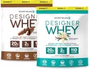 Designer Benessere, Designer Whey 2lb Francese Vanilla e 2lb Gourmet Chocolate Bundle
