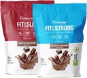 Evolution Advance Nutrition Grass Fed 100% Whey Protein Powder + Fit & Slim con Glucomannan, Inulin Fiber – Alta fibra, Alta Proteina, Pure, Keto approvato, Non OGM, Stevia addolcito – 2 Confezione
