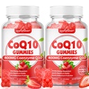 Softbear CoQ10 Gummies 400mg Coenzyme Q10 Supplemento per adulti, Alto assorbimento coq10 Plus Omega-3, Magnesio, Vitamina B3 & Zinc per l'energia cellulare e antiossidante, Sapore di fragola 120 Conte