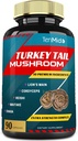 Turchia Tail Mushroom supplemento estratto con Lions Mane, Cordyceps, Reishi e altro, 10 erbe in 1 | Migliora la funzione digestiva, Supporta il sistema immunitario, 3 mesi di alimentazione