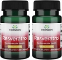 Swanson Resveratrolo 100 100 Milligrammi 30 capsule (2 Confezione)