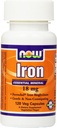 NOW Iron 18 mg, 120 capsule di veg