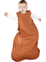 Woolino Merino Wool e Organic Cotton Ultimate Sleep Sack - 4 Stagione - Due-Way Zipper Dormitore Regolabile - Universal Size Sleep Sack for Baby (2-24 mesi) - Rust