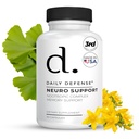 Nootropics Brain Support Supplement - 30 Capsule - Focus & Memory Supplement per Cervello con Bacopa Monnieri, Huperzia Serrata, St. John's Wort & Ginkgo Biloba - Neuro Support