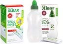 Xlear Natural Xylitol Sinus Rinse Refill, Neti Pot Saline Packets - Detergente per la pressione veloce e la congestione Rilievo, funziona con la maggior parte dei sistemi di irrigazione nasale, 50 Conte e 1 Rinse Bottiglia