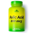 ALFA VITAMINI Acido Folico 800 mcg Integratore Prenatale, Supporta la salute cardiovascolare, Funzioni corpo e cervello, Red Blood Cell Formazione & Healthy Fetal Development, Integratore alimentare, 100 compresse