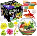 Originale cancelleria Dinosaur Crystal Growing Kit - Multicolor, 17-Piece, Età 7 & Up - DIY Science Terrarium Kit con Moss & Dino Figures - Crescere i propri cristalli - Ragazzi Regali di compleanno