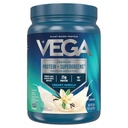 Vega Proteine e Verdi Proteine Vanilla cremosa (11 Serve) 25g vegetali Protein Plus Veggies, Vegan, Non OGM, Pea Protein per Donne e Uomini, 1,2kg