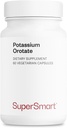 SuperSmart Potassium Orotate Supplemento 450 mg al giorno (assorbimento inesplorato) - Potassio con acido ortico | Non-OGM & Gluten Free - 60 capsule vegetariane