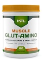 MFL Muscle Glut-Amino | Glutamine Complex | Amino Complex | 0 Zucchero | Addolcito con Stevia | All-Natural | 60 Serve (Naturale)