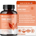 Integratore di zinco puro 25mg - TRAACS Bisglycinate Chelate - 120 capsule per il supporto immunitario, salute della pelle & energia - per gli uomini e le donne