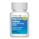 HealthCareAisle Naproxen Sodium, 220 mg - 200 caplets - Riduzione del dolore e della febbre, fino a 12 ore di sollievo
