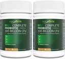 Probiotici per donne e uomini, 300 miliardi di CFU 11 Strains, Acidophilus Probiotic Supplemento con erbe organiche e enzimi digestivi Shelf stabile per la digestione e supporto immunitario 120 Conte