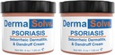 Crema di Psoriasi Extra Forza (2 Pack) - Dermatite Seborroica & Lozione di Dandruff - Rilievo idratante avanzato formulato per trattare la pelle infiammata di fiammifero di prurito e prevenire le fiamme future - 4.0 oz ea.