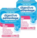 Vantaggio digestivo Enzimi di rapida azione + Probiotico quotidiano Prevenire Gas & Break Down Food Particles 32 Conta capsule (2 Pack)