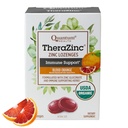Quantum Health TheraZinc Organic Zinc Lozenges Echinacea & Honey Immune Support for Adults & Kids 12+ Rilievo rapido dell'arancia del sangue naturalmente aromatizzato con nessun retrogusto - 25 conte